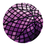 Purple Disco Lights Pattern Print Basketball