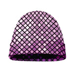 Purple Disco Lights Pattern Print Beanie