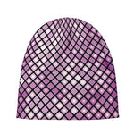 Purple Disco Lights Pattern Print Beanie
