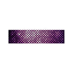 Purple Disco Lights Pattern Print Bed Runner