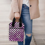 Purple Disco Lights Pattern Print Bible Tote Bag