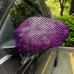 Purple Disco Lights Pattern Print Car Side Mirror Covers