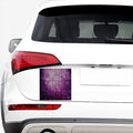 Purple Disco Lights Pattern Print Car Sticker