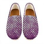 Purple Disco Lights Pattern Print Casual Shoes
