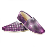 Purple Disco Lights Pattern Print Casual Shoes