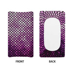 Purple Disco Lights Pattern Print Changing Pad Cover
