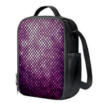 Purple Disco Lights Pattern Print Crossbody Lunch Bag