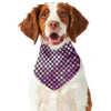 Purple Disco Lights Pattern Print Dog Bandana