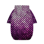 Purple Disco Lights Pattern Print Dog Zip Up Hoodie