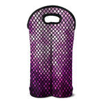 Purple Disco Lights Pattern Print Double Neoprene Wine Tote