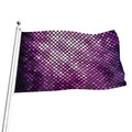 Purple Disco Lights Pattern Print Flag