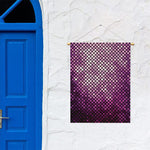 Purple Disco Lights Pattern Print Garden Flag