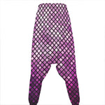 Purple Disco Lights Pattern Print Hammer Pants