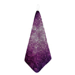 Purple Disco Lights Pattern Print Hand Towel