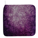 Purple Disco Lights Pattern Print Hand Towel
