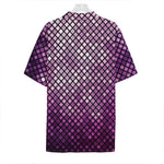 Purple Disco Lights Pattern Print Hawaiian Shirt