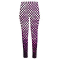 Purple Disco Lights Pattern Print High-Waisted Pocket Leggings