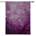 Purple Disco Lights Pattern Print House Flag