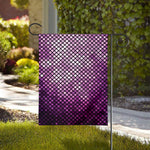 Purple Disco Lights Pattern Print House Flag
