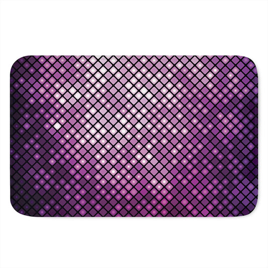 Purple Disco Lights Pattern Print Indoor Door Mat