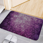Purple Disco Lights Pattern Print Indoor Door Mat