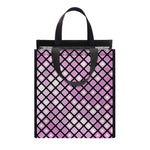 Purple Disco Lights Pattern Print Insulated Lunch Tote