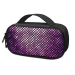 Purple Disco Lights Pattern Print Insulin Cooler Travel Case