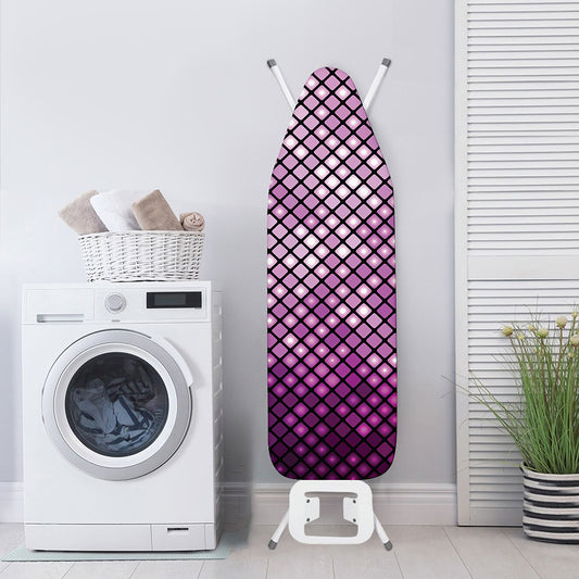 Purple Disco Lights Pattern Print Ironing Board Cover