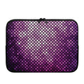 Purple Disco Lights Pattern Print Laptop Sleeve