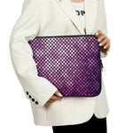 Purple Disco Lights Pattern Print Laptop Sleeve
