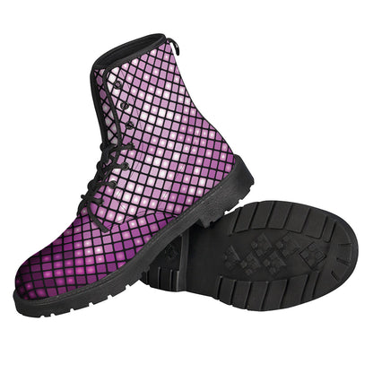 Purple Disco Lights Pattern Print Backpack