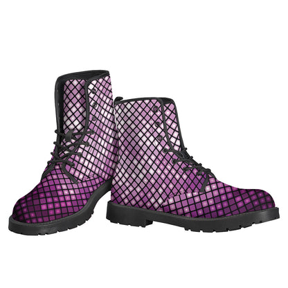 Purple Disco Lights Pattern Print Backpack