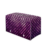 Purple Disco Lights Pattern Print Leather Tissue Box Cover