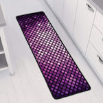 Purple Disco Lights Pattern Print Long Kitchen Mat
