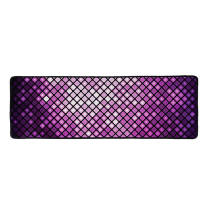 Purple Disco Lights Pattern Print Long Kitchen Mat