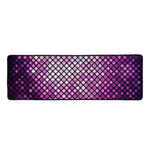 Purple Disco Lights Pattern Print Long Kitchen Mat