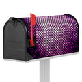 Purple Disco Lights Pattern Print Mailbox Cover
