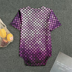 Purple Disco Lights Pattern Print Men's Bodysuit