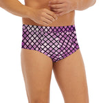 Purple Disco Lights Pattern Print Men's Briefs