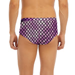 Purple Disco Lights Pattern Print Men's Briefs