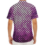 Purple Disco Lights Pattern Print Men's Deep V-Neck Shirt
