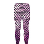 Purple Disco Lights Pattern Print Men's leggings