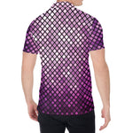 Purple Disco Lights Pattern Print Men's Shirt