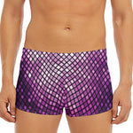 Purple Disco Lights Pattern Print Men's Short Boxer Briefs