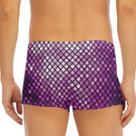 Purple Disco Lights Pattern Print Men's Short Boxer Briefs