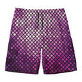 Purple Disco Lights Pattern Print Men's Swim Trunks