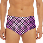 Purple Disco Lights Pattern Print Men's Triangle Swim Briefs