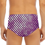 Purple Disco Lights Pattern Print Men's Triangle Swim Briefs