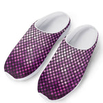 Purple Disco Lights Pattern Print Mesh Casual Shoes