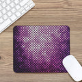 Purple Disco Lights Pattern Print Mouse Pad